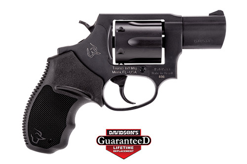 Taurus, 856, Revolver, Small Frame, .38 Special, 2" Barrel, Steel Frame, Black, Rubber Grips, Fixed Sights, 6 Round