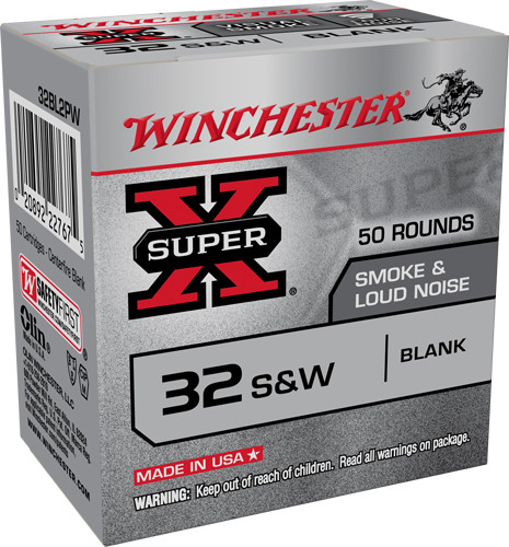 Winchester Super-X BLANKS .32 Smith & Wesson, 50rd Box