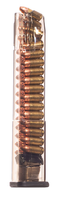 ETS Smith & Wesson M&P Extended Magazine 9mm, Clear, 30rd