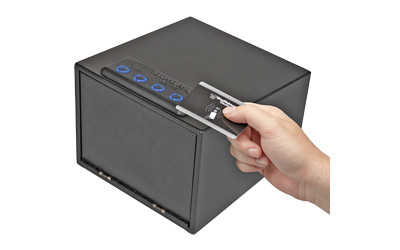 Bulldog Quick Vault Safe, 11.5"x10"x8", 6" Security Cable, Shelf, Allows Entry by Use of an Access Card or Key FOB, Quick Opening, Quiet Soft Stop