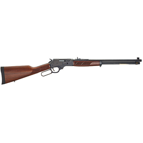 Henry Side Action, 30-30, 20" Barrel, Blue Finish, Walnut Stock, Adjustable Sights, 5Rd