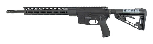 Standard Manufacturing STD-15 AR15 223/5.56x45mm, 16" Barrel, Black, M-Lok Handguard, 30rd