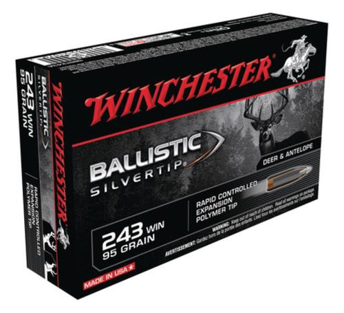 Winchester Supreme 243 Win Ballistic Silvertip 95gr, 20Box/10Case