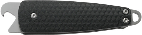 CRKT Dually Knife, 1.72" Bead Blasted 5Cr15MoV Drop Point Blade, Black GRN Handle, Bottle Opener