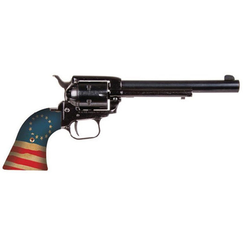 Heritage Rough Rider Betsy Ross .22 LR, 6.5" Barrel, American Flag, Black, 6rd 