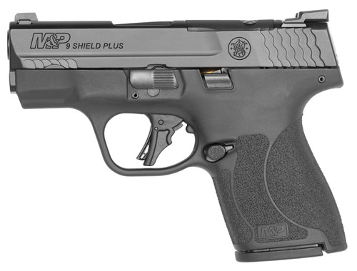 Smith & Wesson M&P9 Shield Plus 9mm, 3.1" Barrel, Optics Ready, Manual Safety, Night Sights, Black, 10rd