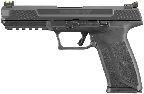 Ruger 57 Pro 5.7x28mm, 4.94" Barrel, Fiber Optic Front, Blued, 20rd