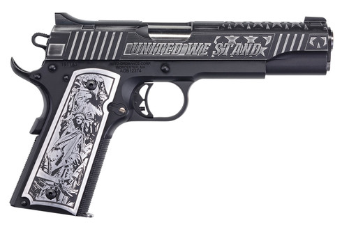 Auto-Ordnance 'United We Stand' 1911 .45 ACP, 5" Barrel, Engraved, Black, 7rd