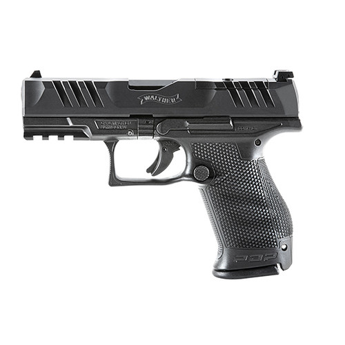 Walther PDP OR Compact 9mm, 4" Barrel, 3-Dot Sights, Black, 10rd