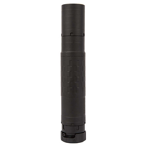 SilencerCo Hybrid 46M 5.78-9.0" Length, 1.57" Diameter, Up to 458 SOCOM-460 Weath Mag, Black, Titanium, Inconel, Stainless, Charlie ASR Mount and .30 Caliber Front Cap