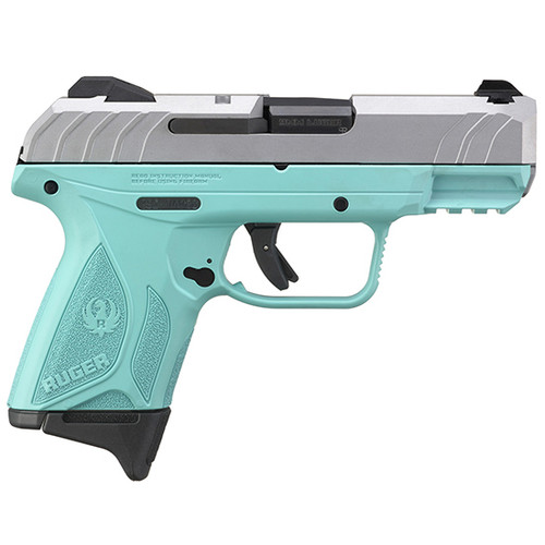 Ruger TALO Security-9 9mm, 3.42" Barrel, Satin/Turquoise, 10rd