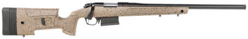 Bergara B-14 HMR Rifle 308 Win, 20" Barrel - Threaded 5/8-24, Cerakote Finish, Black, Black/Tan HMR Synthetic Stock, Cheek Riser, LOP Spacers, AICS Style Det Mag, Fits Rem 700 Scope Base, 5rd