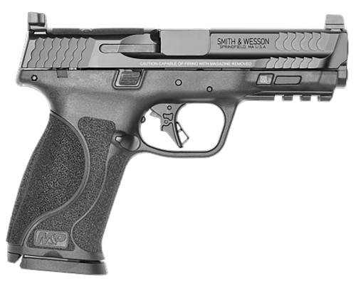 Smith & Wesson M&P 2.0 Full Size 9mm, 4.25" Barrel, Armornite Black, Optics Ready, No Manual Safety, Flat Face Trigger, Integ. Trigger Safety, 2x17rd Mags