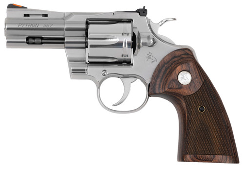 Colt Python .357 Mag/.38 Special, 3" Barrel, Stainless, Wood Grips, 6rd