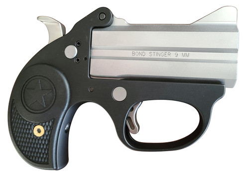 Bond Arms Stinger 9mm, 2.5" Barrel, Fixed Sights, Rubber Grips, Black, 2rd