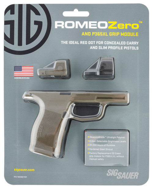 Sig RomeoZero & P365 XL Grip Mod Kit, Olive Drab Green