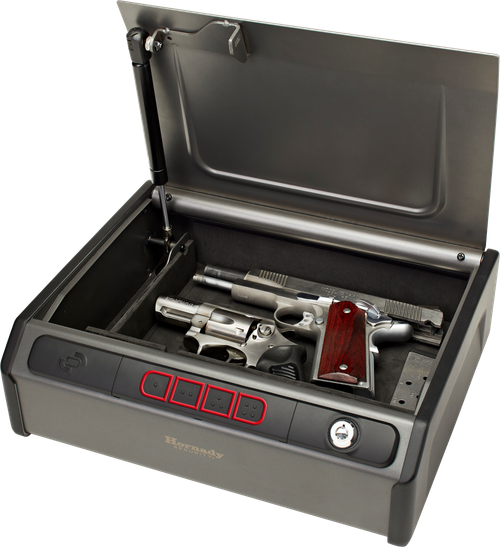 Hornady Rapid Safe RFID/Access Code/Key Entry, Gray Steel, Holds 2 Handguns