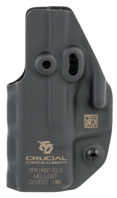 Crucial Concealment Covert Hellcat Holster, Inside Waistband, Ambidextrous, Kydex, Black