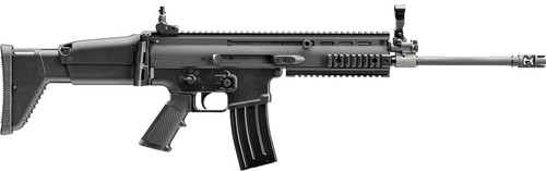 FN SCAR 16s NRCH 5.56x45mm, 16" Barrel, Compensator, Flip-Up Sights, Black, 30rd