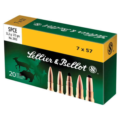 Sellier and Bellot 7X57, 173gr, SPCE, 20rd Box