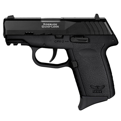 SCCY CPX-2 Gen 3, 9mm, 3.1" Barrel, Black,, Ambidextrous Safety, 3 Dot Sights, 10rd