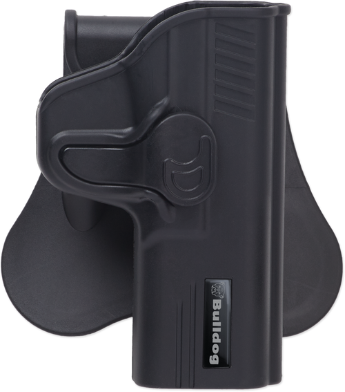 Bulldog Cases Rapid Release Polymer Holster, Fits Ruger LC9, Right Hand, Polymer, Black