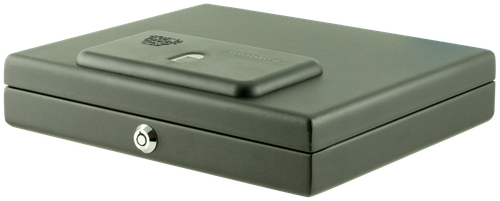 Bulldog Magnum Top Load Vault Fingerprint ID Entry Black Powder Coat Steel Holds 1 Handgun 11.50" x 9.75" x 2.50"