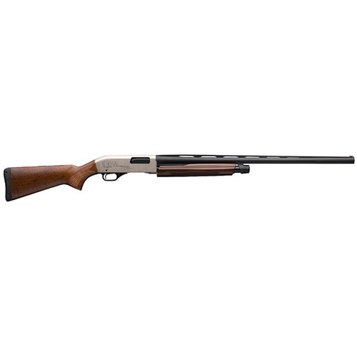 Winchester SXP Upland Field 12 Ga, 26" Barrel, 3", Matte Nickel Engraved Rec Grade II/III Satin Turkish Walnut Stock, 4rd