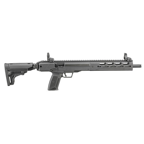 Ruger LC Carbine 5.7x28mm, 16.25" Fluted Barrel, 1/2x28 Threads, M-Lok, Black Side Folding Stock, 10rd