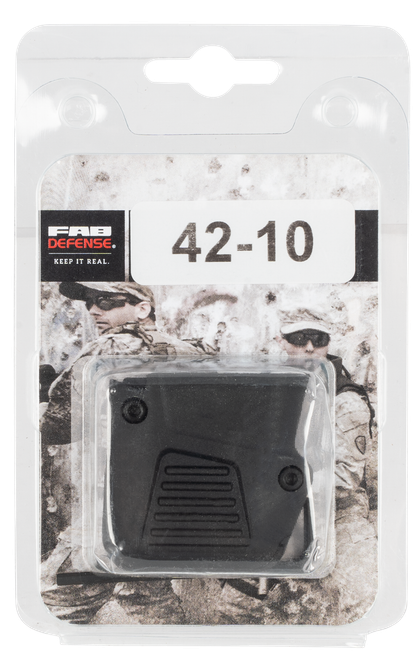FAB Defense Glock 42 Magazine Extension, Polymer, Black, 4rd Extension