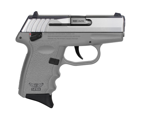 SCCY Industries CPX-4 .380 ACP, 2.96" Barrel, Sniper Gray Frame, Stainless Steel Slide, Manual Thumb Safety, 10rd