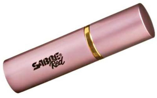 Sabre Pepper Spray, Lipstick, .75oz, Red Pepper & UV Dye Pink, Pink LS-22-US