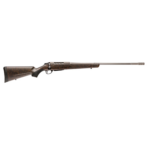 Tikka T3X Lite Roughtech Ember, 300 Win Magnum, 22.4" Threaded Fluted Threaded Barrel, Red with Orange Webbing, 3rd