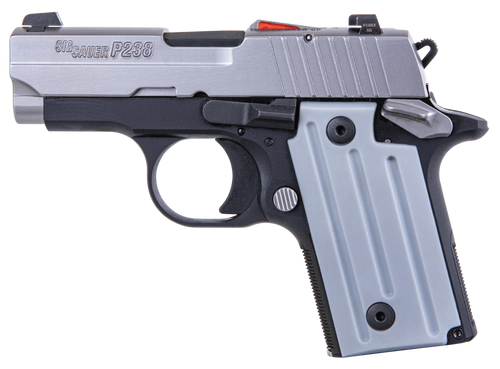 Sig Sauer P238, *Ca Compliant* .380 ACP, 2.7" Barrel, Gray Grips, Night Sights, Safety, 6rd