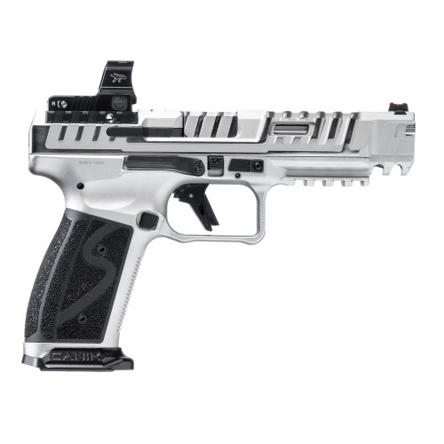 Canik SFX Rival-S Optic Package 9mm, 5" Barrel, Steel Frame, Chrome, Mecanik Mo2 Red Dot Sight, 18rd