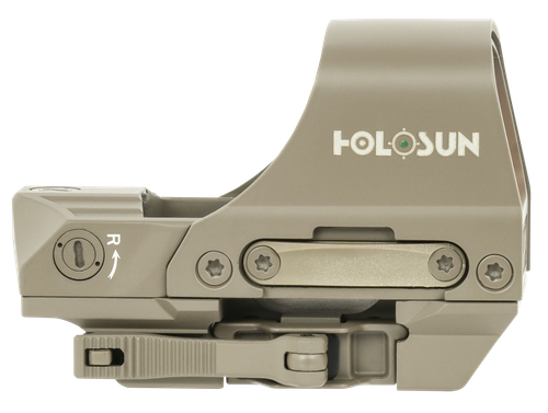 Holosun 501C Reflex Sight, Flat Dark Earth, Solar, Multi-Reticle