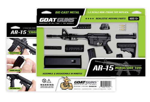 Goat Guns, 1:3 Scale Die Cast Metal AR15, Black, 3rd