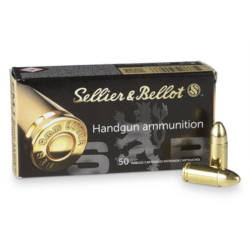 Sellier & Bellot 9mm, 115gr, Full Metal Jacket, 50rd Box