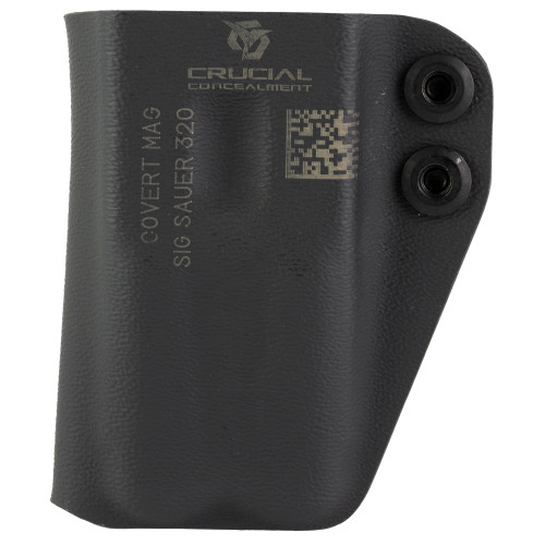 Crucial Concealmentl Covert Mag, Magazine Pouch, Ambidextrous, Fits Sig P320 Magazines, Kydex Construction, Black