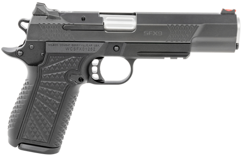 Wilson Combat SFX9 9mm, 5" Barrel, Black DLC Finish, Black Polymer Grip, 15rd