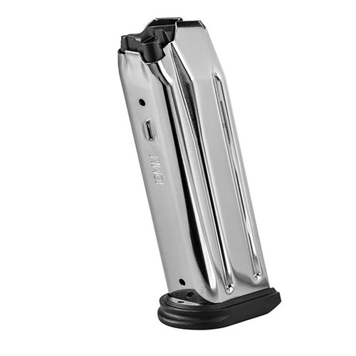 FN 510 Replacement Magazine 22rd 10mm Stainless Steel  Black Polymer Extended Floorplate Fits FN 510 Tactical