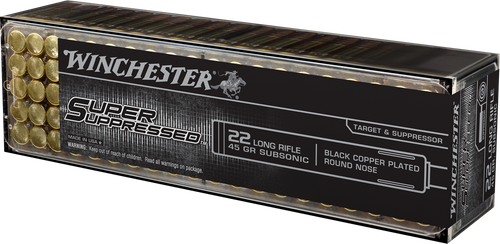 Winchester Super Suppressed 22 LR, 45gr, Black Copper Plateded, 800Bx/2Cs