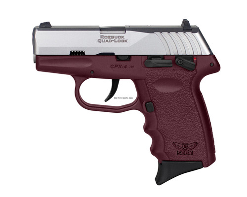 SCCY CPX-4 380 ACP, 2.96" Barrel, Crimson Red