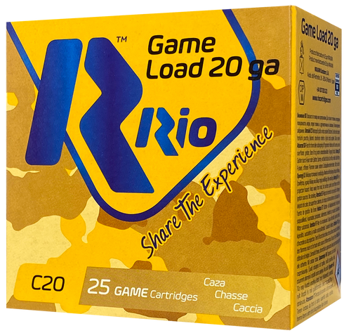 Rio Game Load Heavy Field 20 Ga, 2.75", 1 oz, 6 Shot, 25Bx/10Cs