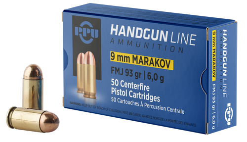 PPU Ammo Defense 9x18 Makarov, 93gr, Full Metal Jacket, 50rd Box
