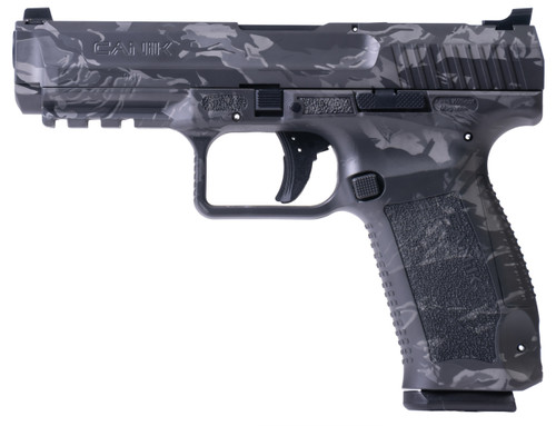 Canik TP9SF 9mm, 4.46" Barrel, Tiger Dark Gray, Includes Holster, 18rd