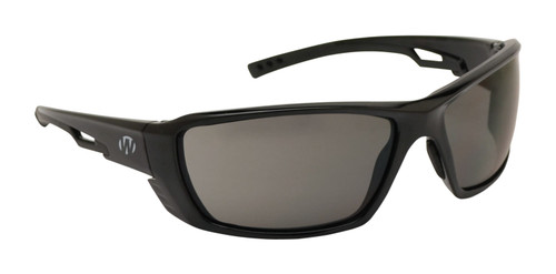 Walker's Premium Safety Glasses, Anti-Fog Polycarbonate, Smoke Gray Lens with Black Wraparound Frame