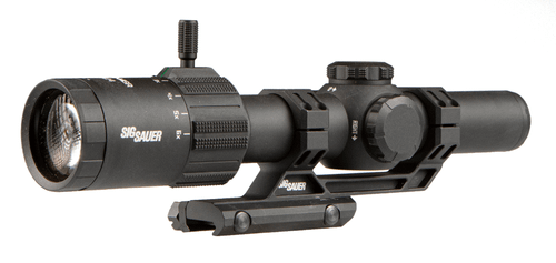 Sig Sauer Tango MSR LPVO 1-6x24mm, Black, Cantilever Mount, Flipback Lens