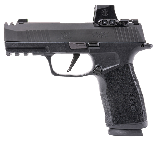 Sig Sauer P365X Macro Comp Romeo-X Optic, 9mm, 17 rd 3.1" Barrel. Black