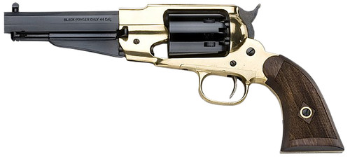 Pietta 1858 Remington Texas Sheriff 44 Caliber, 5.5" Barrel, Brass Frame, Walnut Grip, 6rd, Black Powder, No FFL
